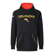 Redcliffe Dolphins NRL 2025  Mens Pullover Hoodie| Black