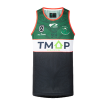Maori All Stars 2026 NRL CLASSIC Mens Pro Training Singlet | Green/Black