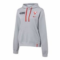 Sydney Swans Nike Womens Cotton Hoodie Wolf Grey