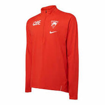 Sydney Swans Nike Mens Element Half-Zip Top Red