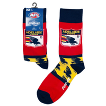 Adelaide Crows AFL Heritage Pattern Sock - Mens Size 8-13