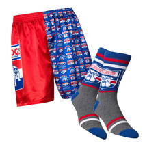 Western Bulldogs AFL Mens Retro Boxer Shorts & Socks Gift Set