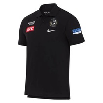 Collingwood Magpies NIKE AFL Mens Dri Fit Polo | Black