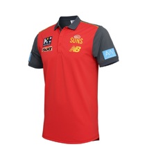 Gold Coast AFL NEW BALANCE Mens Media Polo | Red