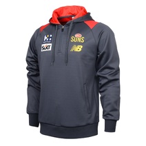 Gold Coast Suns NEW BALANCE AFL Mens Half Zip Hoodie | Grey