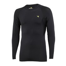 Diadora Mens Compression Long Sleeve Tee Black