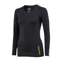 Diadora Womens Compression Long Sleeve Tee Black