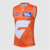 GWS Giants AFL 2025 New Balance Mens Away Guernsey