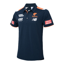GWS Giants AFL 2025  New Balance Mens Media Polo
