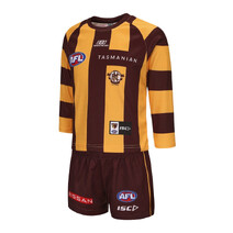 Hawthorn Hawks 2025 AFL ISC Toddlers Home Guernsey Set