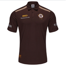 Hawthorn Hawks 2025 AFL ISC Womens Media Polo | Brown Almond