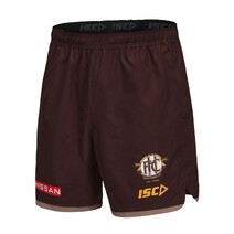 Hawthorn Hawks 2025 AFL ISC Mens Player Training Shorts | Brown Almond