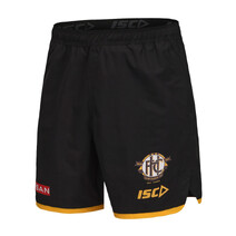 Hawthorn Hawks 2025 AFL ISC Mens Training Shorts | Black Gold