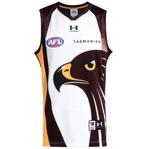 Hawthorn Hawks 2026 UNDER ARMOUR AFL Mens Clash Guernsey | White/ Brown