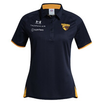 Hawthorn Hawks AFL 2026 Under Armour Womens Media Polo | Navy