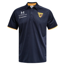 Hawthorn Hawks AFL 2026 Under Armour Mens Media Polo | Navy