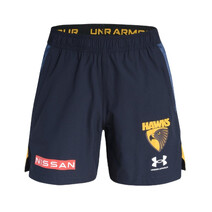 Hawthorn Hawks AFL 2026 Under Armour Youth Training Shorts | Midnight Navy