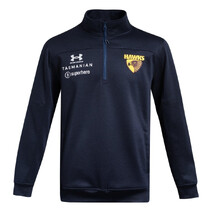 Hawthorn Hawks AFL 2026 Under Armour Mens 1/4 Zip Fleece Sweatshirt | Midnight Navy