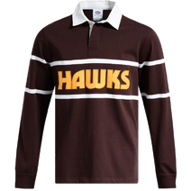 Hawthorn Hawks 2026 AFL UNDER ARMOUR Mens LS Rugby Jersey | Brown