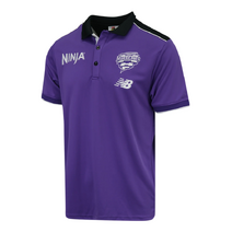 Hobart Hurricanes 25/26 BBL New Balance Adults Media Polo | Purple