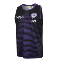 Hobart Hurricanes 25/26 BBL New Balance Adults Training Singlet | Black/Purple