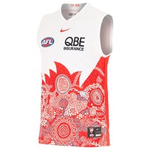 Sydney Swans 2025 AFL Nike Adults Indigenous Guernsey | Red/White