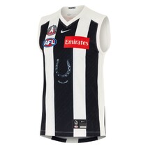 Collingwood Magpies 2025 AFL NIKE ANZAC Mens Guernsey | Black/ White