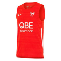 Sydney Swans AFL 2026 Mens Nike Training Singlet / Chile Red