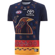Adelaide Crows 2025 AFL O'Neills Mens Indigenous Run Out Tee