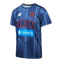 Melbourne Demons 2026 AFL NEW BALANCE Mens Player Training Tee | Blue
