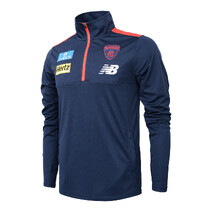 Melbourne Demons 2025 AFL NEW BALANCE Mens Midlayer 1/4 Zip Pullover | Navy