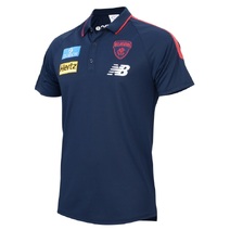 Melbourne Demons AFL NEW BALANCE Mens Media Polo