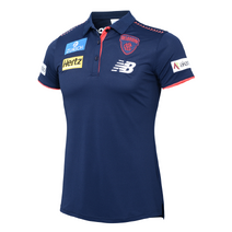 Melbourne Demons 2025 AFL NEW BALANCE Mens Media Polo | Navy