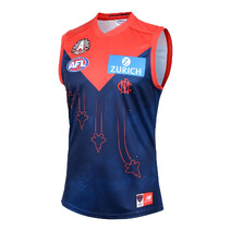 Melbourne Demons 2025 AFL NEW BALANCE ANZAC Mens Guernsey | Navy/Red