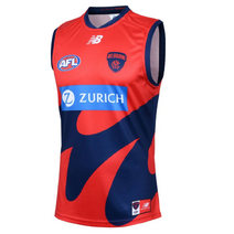 Melbourne Demons 2025 AFL NEW BALANCE Mens Training Guernsey | Blue
