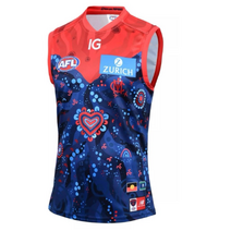 Melbourne Demons NEW BALANCE AFL Youth Indigenous Guernsey | Navy/ Red