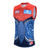 Melbourne Demons 2025 AFL NEW BALANCE Youth Indigenous Guernsey | Navy