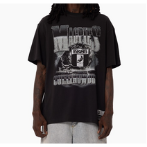 Collingwood Magpies Mitchell & Ness Lightning Tee | Black