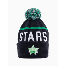 Melbourne Stars BBL Adults Pom Pop Wordmark Beanie | Black
