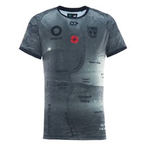 New Zealand Warriors 2025 NRL Dynasty Mens ANZAC Warm Up Tee | Grey