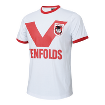 St George Illawarra Dragons NRL TIDWELL Mens 1979 Retro Tee | White