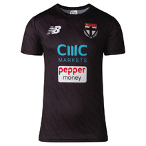 St Kilda Saints AFL NEW BALANCE Mens Training Tee | Black