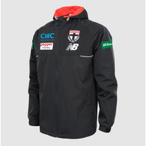 St Kilda Saints AFL NEW BALANCE Mens Team Player Spray Jacket| Black
