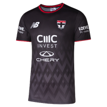 St Kilda Saints 2025 AFL NEW BALANCE Mens Coaches Training Tee | BLACK