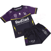 Melbourne Storm NRL 2025 O'Neills Infant Home Jersey & Short Kit | Purple