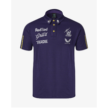 Melbourne Storm Castore Mens Media Polo Purple