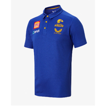 West Coast Eagles Castore Mens Media Polo | Royal Blue