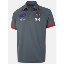 Essendon Bombers Under Armour Mens Pre-Season Polo - Grey
