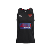 Essendon FC AFL UNDER ARMOUR Mens Training Singlet | Black