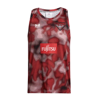 Essendon Bombers AFL UNDER ARMOUR Mens Training Singlet | Red